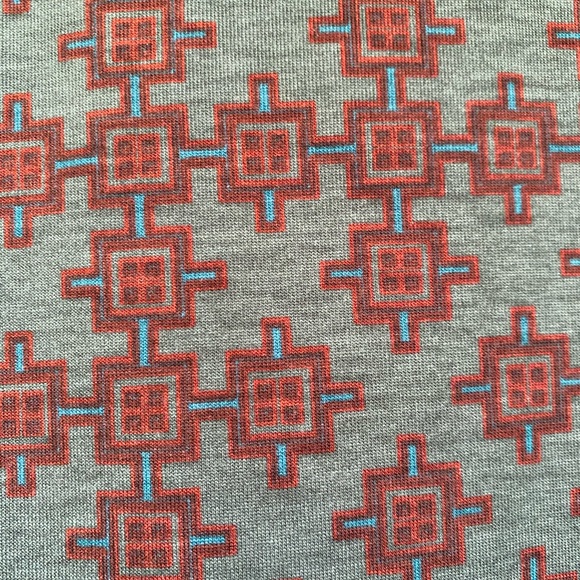 LulaRoe Julia Dress Small (S) NWT Southwestern Aztec Pattern 1/2 sleeve - Picture 7 of 11